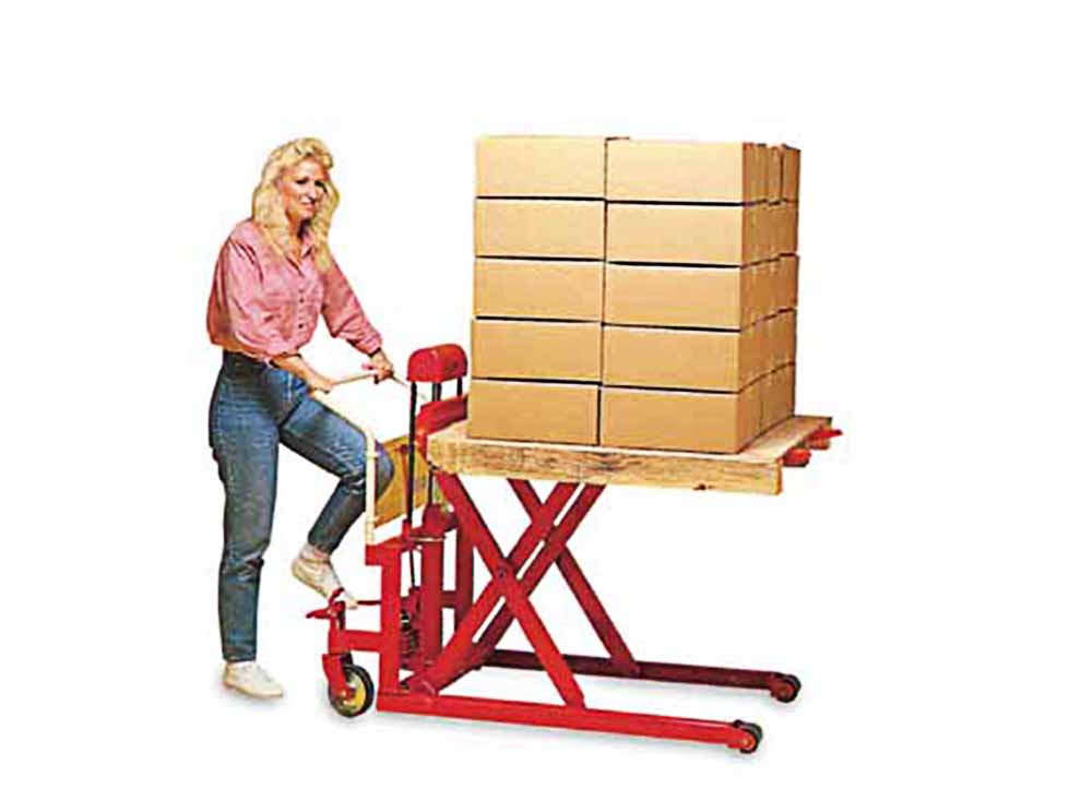 QSD scissor type manual stacker